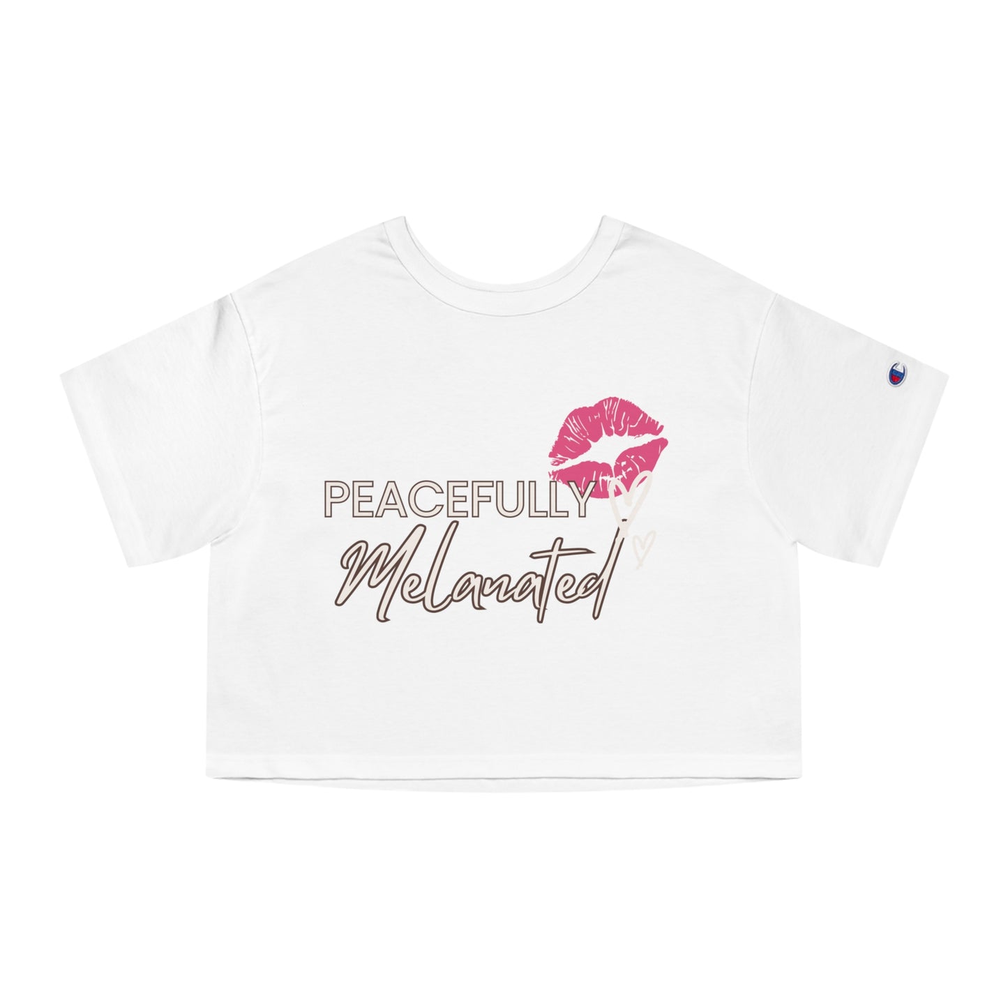 "Peacefully Melanated" Crop Top
 Women's T-Shirt